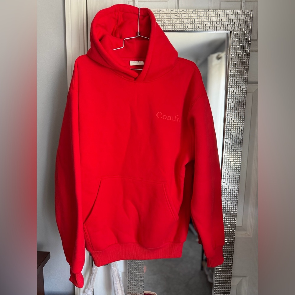 limited edition red comfrt hoodie